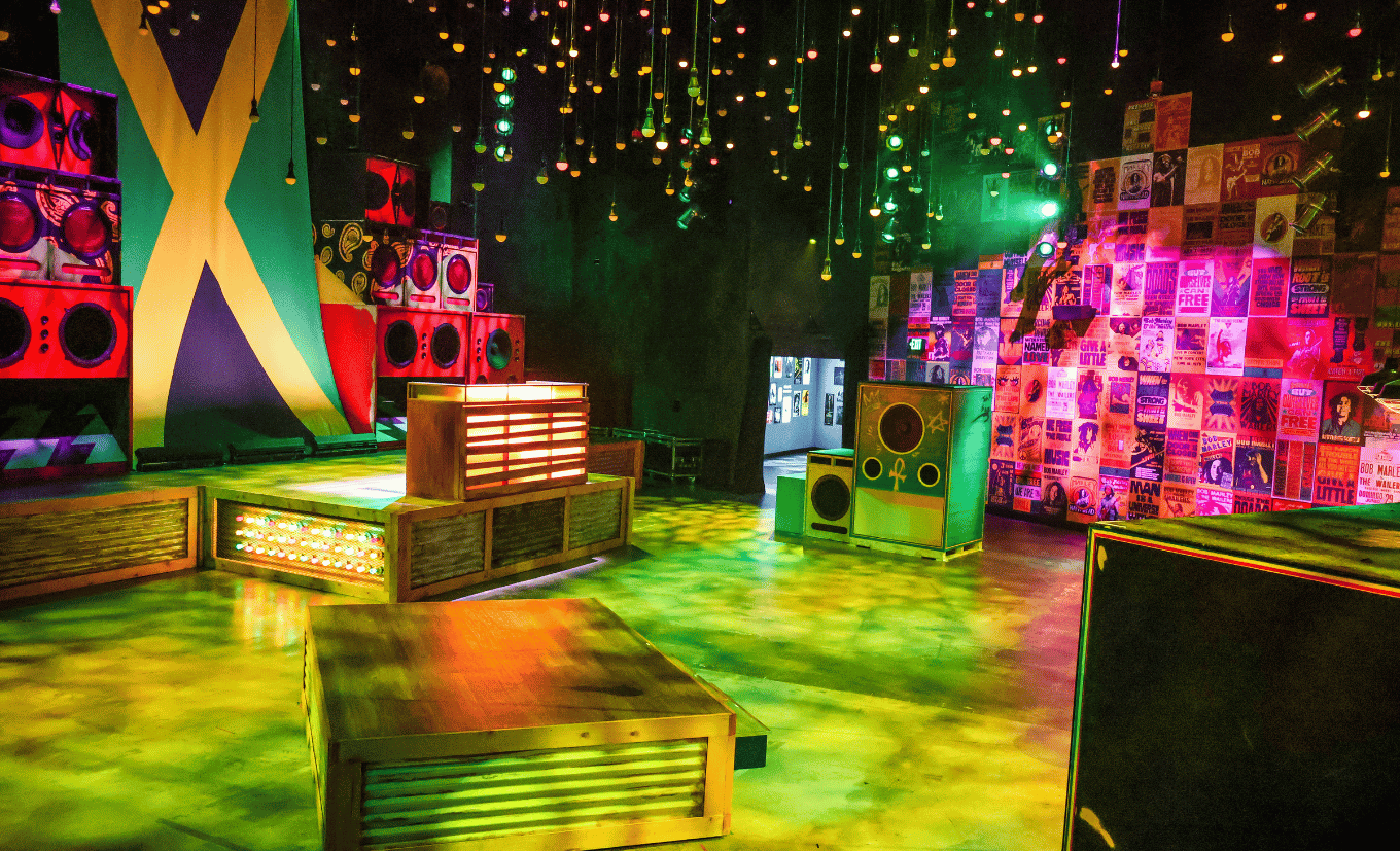 Bob Marley Hope Road Dance Hall and DJ Booth